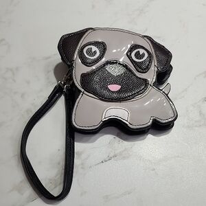 Sleepyville Critters pug Coin Pouch Wristlet